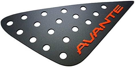 Window C-Pillar Lettering Sports Plate For Hyundai 2006-2010 Elantra / Hd /Red