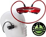 Alpatronix HX200 Sport Bluetooth Hands Free Headset for Apple iPhone, Samsung Galaxy, HTC, Smartphones, Tablets, Notebooks, Laptops, or Netbooks - Red