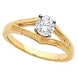 14K Yellow Gold Diamond Solitaire Engagement Ring - 0.50 Ct.