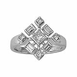 3/8ct tw diamond romantic right hand ring (Platinum)