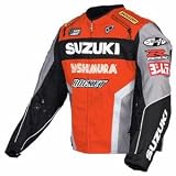 Joe Rocket Mens Suzuki Replica Supersport Textile Motorcycle Jacket (blk/orange/silver)
