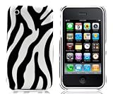 Zebra Series Hard iPhone Case 3G / 3GS Case (White)