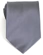 Mens Hand Made Solid Charcoal Designer Silk Neck Tie