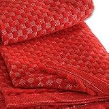 Alpaca wool throw, 'Red Checks'