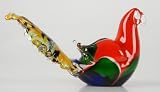 Glass Pheasant Sculpture Colorful 100% Handblown Art X1327