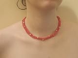 4 Strand with Bamboo -- Beaded Necklace #495