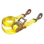 Keeper 04110 Ratcheting Tie-Down with Twisted Snap Hooks. 2" x 10', 2,000 lbs Working Load Limit