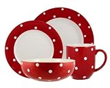 Spode Baking Days Red Four 4 Piece Place Settings