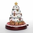 7" Sweet Memories Animated Musical Gingerbread Train & Christmas Tree Decoration