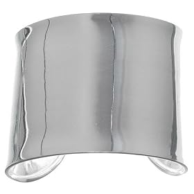 Bold and Daring Sterling Silver 48mm Wide Band Cuff Bracelet by 