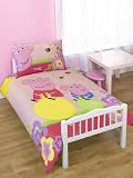 Ready Steady Bed Cot Bed Toddler Bedding Duvet Set Includes Cot Bed Duvet Cover & Pillowcase Available in 30 Designs. Design Name: Peppa Cuddles