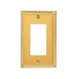 Amerelle AMZ54RBR Georgian Rocker Wallplate 2-Pack, Brass