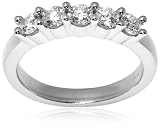 14k White or Yellow Gold 5-Stone Diamond Ring (3/4 cttw, H Color, SI2 Clarity)