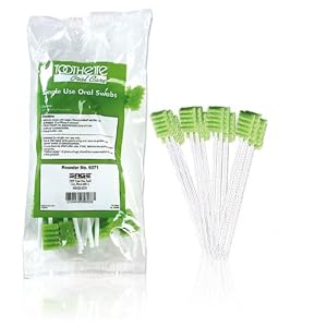 Toothette® Oral Care Plus Swabs Untreated - Case (50 bags of 20 swabs)