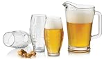 Libbey Football Pitcher and Tumbler Set, 7-Piece, Clear