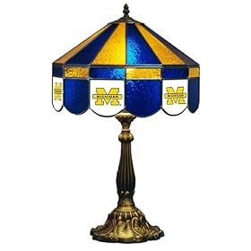 Stained Glass Table Lamp 16 University of Michigan Wolverines