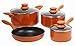 Gibson 83550.07 ColorSplash Branston 7-Piece Aluminum Cookware Set, Orange  : image