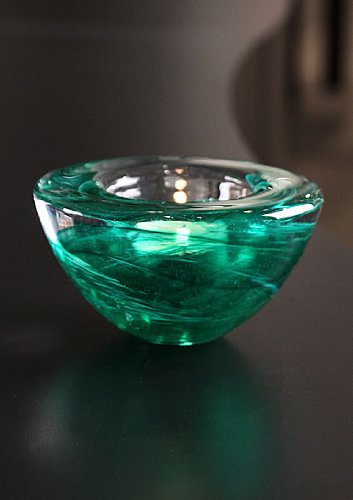 Atoll Glass Votive Color: Green