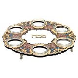 Passover Jewish Holiday Seder Night Wood & Stone 13 Plate Made in Israel