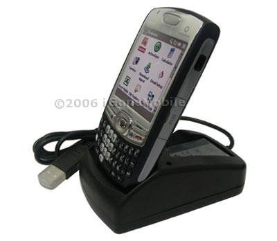 Wireless: Palm Treo 680 750 700 650 USB Cradle Twin Desktop Charger w/ Extra Battery Slot