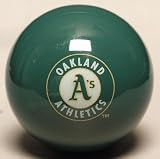 Official MLB Oakland Athletics A's Licensed Pool Table Cue Ball / 8 Ball