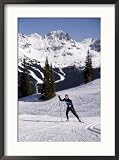 Cross Country Skiing in a Scenic Location Framed Photographic Poster Print by Taylor S.... by Art.com