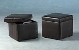 Kitchen & Housewares : UNITY FAUX LEATHER, TOY BOX, STORAGE STOOL, EXPRESSO BROWN