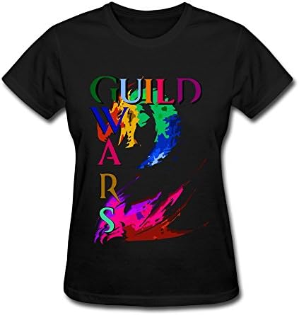 Handson Men's Guild Game Wars 2 Thief Logo Cool O-Neck Tee Size S Black