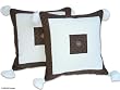 Cotton cushion covers, 'Square Target'