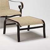 IMAGE OF Belden Sling Ottoman Finish: Tuscan Sand, Sling: Pewter