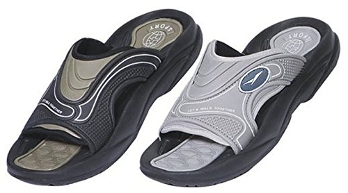 Men's Rubber Slide Sandal Slipper Comfortable Shower Beach Shoe Slip On