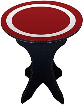 Enviro Kids Round Side Table Color: Red / White