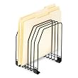 Fellowes Workstation Black Wire Rack 7-Section File Organizer (68112)