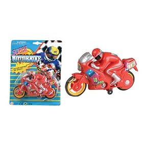 Two Pack of Friction Toy Motorcycles by 