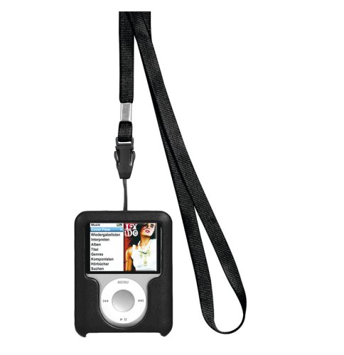 Hama Ledertasche \"Delicate\" f&uuml;r Apple iPod nano 3. Generation Schwarz Preisvergleich