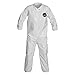 DuPont - NB125SWH6X002500 - Collared Disposable Coveralls with Elastic Cuff, Microporous Film Laminate Material, White, 6XL
