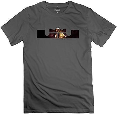 JIEN Men's Lebron James Easter King Logo T-shirt XXL DeepHeather