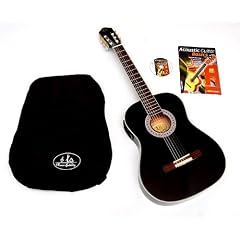 Klassik Set: Akustik Konzert Gitarre mit EQ Tuner, Lernkurs "Guitar Basics" Buch mit Audio CD, gepolsterte Tasche, LCD Clip Stimmger�t und Pflegeset
