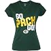Green Bay Packers Her Cheer Ladies T-Shirt, Large