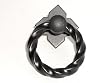 Top Knobs-Normandy Collection M641 Twisted Ring Pull w/backplate in Patine Black
