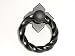 Top Knobs-Normandy Collection M641 Twisted Ring Pull w/backplate in Patine Black