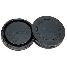 JJC Replacement Sony ALC-B1EM / ALC-R1EM Rear Lens Cap & Body Cap for Sony NEX-3, NEX-5, NEX-C3, NEX-5N, NEX-7, NEX-7K, NEX-VG10, NEX-VG20, NEX-FS100