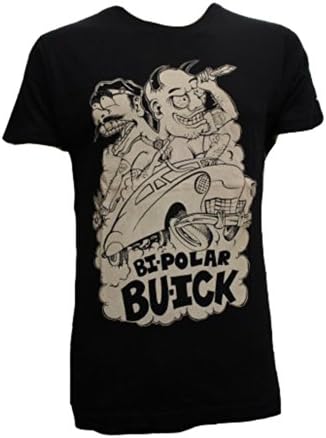 Mens Bi-Polar Buick Black Short-Sleeve T-Shirt - Large