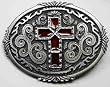 Diamondcut Red Enamel Cross Buckle,RELIGIOUS BUCKLE