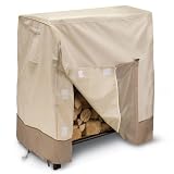 Classic Accessories Veranda 4ft Log Rack Cover In Sand