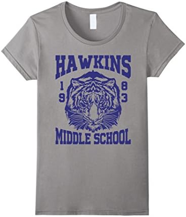 Women's Hawkins Middle School T-Shirt Medium Slate