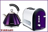 Morphy Richards Meno Plum Kettle And 2 Slice Toaster