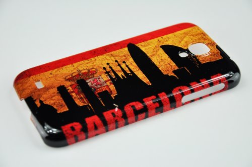3D Samsung Galaxy S4 Spanien Spain Barcelona Fahne Flag Flagge Cover Case Hülle