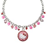 Hello Kitty Beaded Heart Necklace