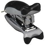 Orca 3-In-1 Stapler, One-Hole Punch/Key Loop, Black/Silver